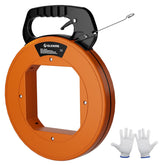islewire 240 ft fish tape with forming hook guides wires through tight conduit smoothly.