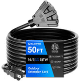islewire 50 ft outdoor extension cord showing long reach for outdoor power needs