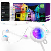 ISOPHO permanent outdoor lights showcasing 75 scene modes for versatile ambiance outdoors