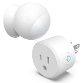 ISyncPlug wireless motion sensor outlet in packaging for quick, hands-free setup