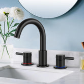 IUERASD bathroom faucet with 360° swivel spout for flexible water direction
