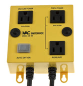iVAC SB-NA front view showing compact safety switch for safer tool use