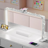 iVict Nail Desk Lamp shows a 34-inch wide lighting setup ideal for precise manicures