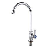 IVIGA single-hole cold-water faucet offers a compact, tidy setup for small kitchens.