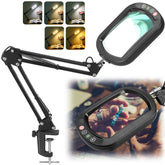 IVMAIE 10X magnifying lamp lens delivers sharp detail for crafts and needlework.
