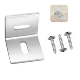 IWGVVEEM figure-8 fasteners secure a wood tabletop with a clean, strong joint.