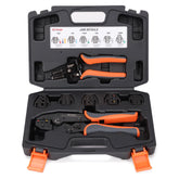 IWISS iCrimp ratcheting crimping tool set for precise, repeatable crimps