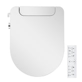 IYTATA electric bidet seat with round form and warm water for a refreshing cleanse