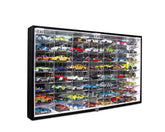 J JACKCUBE DESIGN Hot Wheels display case front view with 56 slots for organized 1/64-scale collection.