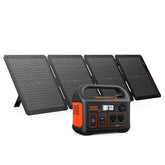 Jackery Explorer 300 portable power station powering devices on the go.