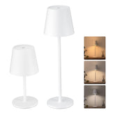 JACKYLED cordless table lamp showing height adjustment for versatile lighting.