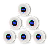JAEHSKA smoke-co detector display with real-time readings for quick monitoring.