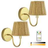 Jaenmsa battery wall sconce two-pack for flexible, wireless mood lighting