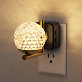 JandCase LED Night Light with crystal ball design and RGB color lighting.