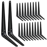 Janyang 20-pack shelf brackets front view showing sturdy 10-inch support for shelves