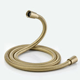 JASYA gold 59inch shower hose with durable 304 stainless steel outer tube for longevity.