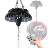 Javik disco ball motor front view showing compact design for versatile event placement.