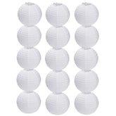 Jayke Joy white 8-inch hanging ball lantern for elegant party backdrop
