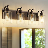 JAZAVA ZCVL01ORB-4 light over mirror delivers even bathroom illumination.