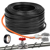 JDZKOMKE pipe heating cable 3ft length helps prevent freezing in small pipelines.