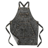 Jeanerlor denim apron with front pocket for tool storage and daily use