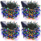 Jedavai upgraded 4-pack solar lights front view for versatile outdoor decoration