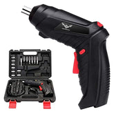 JENABOM Electric Screwdriver with front LED light assists precise work in dim spaces.