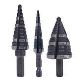 Jerax Tools step drill set shows visible hole-size markers for precise sizing
