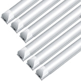 JESLED 8ft LED shop light with frosted cover provides even garage illumination