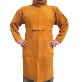 Jewboer Leather Welding Apron full-length view protects the torso during welding