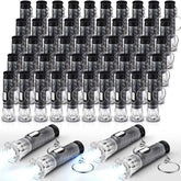 Jexine 50pc mini flashlight keychain with lanyard for quick night illumination