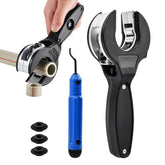 Jeyntanc ratcheting tubing cutter with 360° rotate for clean cuts in tight spaces