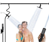 JFJIARUI dual shower head for couples delivers broad coverage for two.