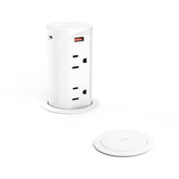 Jgstkcity pop-up outlet installed in a countertop for easy power access.