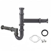 JHBKing garbage disposal installation kit for double-bowl sinks with clear DIY potential