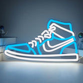 JianJung sneaker neon sign on wall adds stylish lighting for sports decor.
