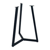 JIANZHUO round metal table legs with 16-inch black iron base provide sturdy support.