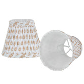 JIAOGEPENGYOU brown floral pleated shade clip-on for soft ambient lighting