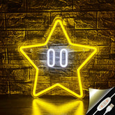 JIARODEY star neon sign wall decor provides playful bedroom glow