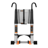 JIASHCHE telescoping ladder fully extended for high access and versatility.