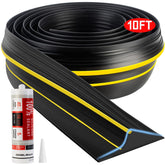 Jin&Bao universal garage threshold seal with yellow strip for visibility.