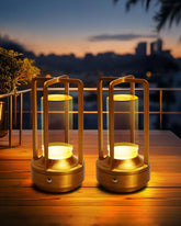 Jinchangming cordless table lamps set in gold for cozy indoor ambiance