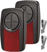 JituiChan 380UT remote in hand showing universal compatibility with LiftMaster openers