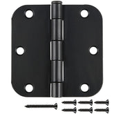 JIW 30-pack matte black door hinges, 3.5-inch, ready for quick interior installation.