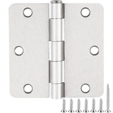 JIW nickel hinge with brushed satin finish for a modern look on interior doors.