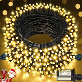 JMEXSUSS 66ft LED Christmas lights outdoor provide warm ambience for patios and porches.