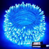 JMEXSUSS blue Christmas string lights, 66ft, 200 LEDs for indoor and outdoor decor