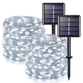 JMEXSUSS solar string lights reel pack for easy garden decoration and knot-free setup.
