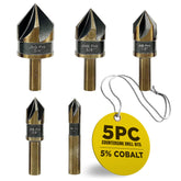 JNB Pro countersink for steel with 82-degree tip improving precision in metal recesses.