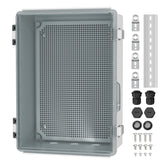 Joinfworld clear outdoor enclosure lid view enables quick status checks of internal gear